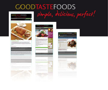 Good Taste Foods Emailer Design