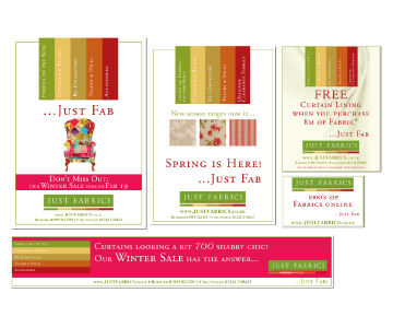 Just Fabrics Period Ideas Reader Offer & Branding